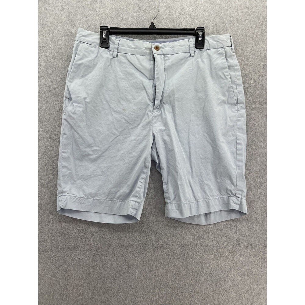 POLO Ralph Lauren Men's Chino Shorts 100% Cotton Solid Slate Blue Size 36